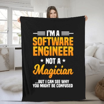 Discover Software Engineer Programming Computer Developer Coder 1 Fleece Blankets