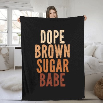 Discover Dope Brown Sugar Babe Juneteenth Freedom Day Independence 4 Baseball Tees Fleece Blankets