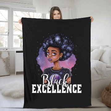 Discover Black Excellence African Pride Black History Month 2 Fleece Blankets