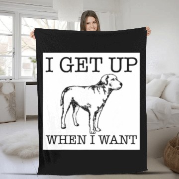 Discover Labrador Lab Dog funny dog lover gift 28 Fleece Blankets