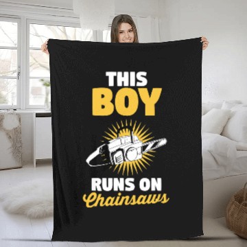 Discover Woodworking Mens Woodworker Woodworking Chainsaw Carpenter Fleece Blankets
