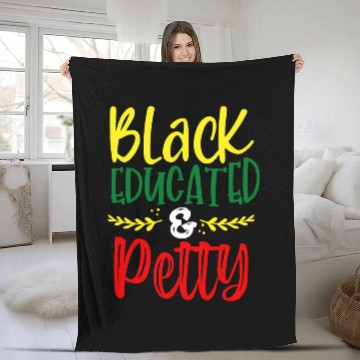 Discover Black Educated Bougie And Pretty African American Pride Gift Zip Fleece Blankets