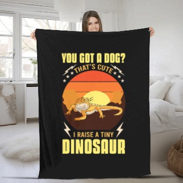 Discover You Got A Dog Thats Cute I Raise A Tiny Dinosaur Lizard Baseball Tees Fleece Blankets