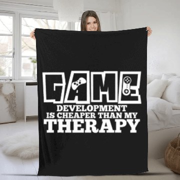 Discover Gameplay Programmer Character Coder Debugging Dev Developer Fleece Blankets