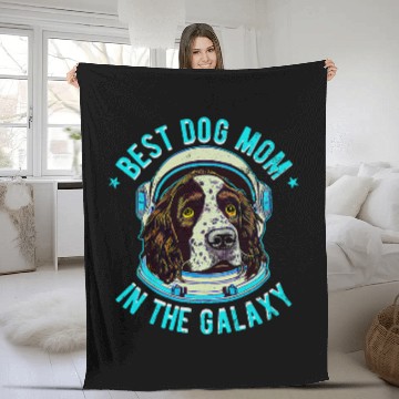 Discover The bests Springer Spaniel dog Mom in the galaxy 438 Fleece Blankets