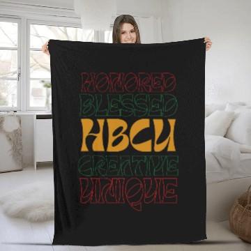 Discover HBCU Apparel African American Proud Grad Alumni Student Fleece Blankets