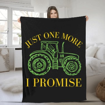 Discover Tractor driving Farmer Forklift Gifts Agriculture Fleece Blankets