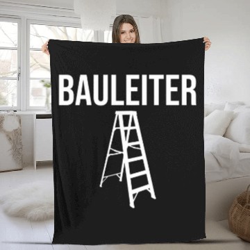 Discover Construction Manager Construction Site House Builder Zip Fleece Blankets