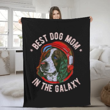 Discover The bests Springer Spaniel dog Mom in the galaxy 28 Fleece Blankets