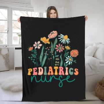 Discover Groovy Wildflower Pediatrics nurses Tees Fleece Blankets