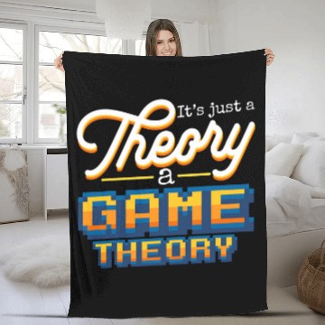 Discover Game Theory Student Mathematician Logical Thinker Fleece Blankets