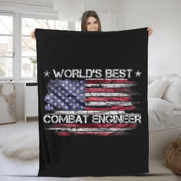 Discover vintages USA American Flag Worlds bests Combat Engineer Baseball Tees Fleece Blankets