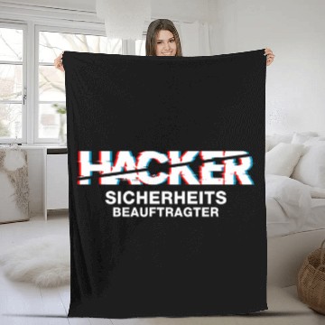 Discover Security Officer Programmer Computer Service Fleece Blankets