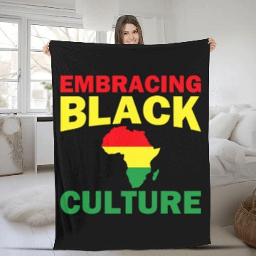 Discover Black History Month Decorations Embracing Black Culture Fleece Blankets