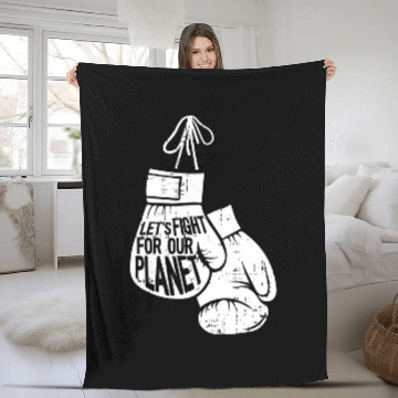 Discover Lets Fight For The Planet Earth Day Nature Environmentalist Zip Fleece Blankets