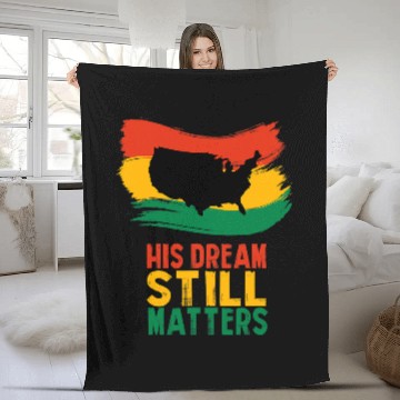 Discover Black History His Dream Still Matters Martin Luther King Day 2 Baseball Tees Fleece Blankets