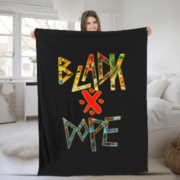 Discover Black and Dope Apparel Crafted for Black Color Culture Baseball Tees Fleece Blankets