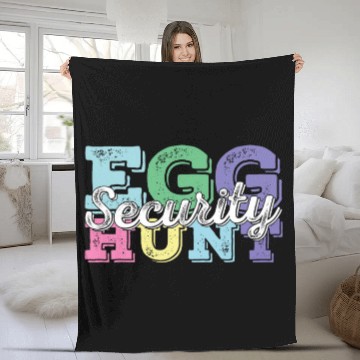 Discover Egg Hunt Security Retro Easter Egg Hunt Supervisor Easter Baseball Tees Fleece Blankets