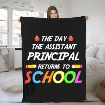 Discover Funny Assistant Principal Back To School Trendy Fleece Blankets