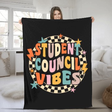 Discover Student Council Vibes World Student Day 1 Fleece Blankets