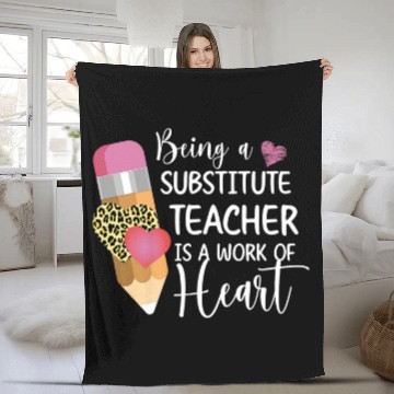 Discover Being A Substitute Teacher Substitute Teaching 2 Fleece Blankets