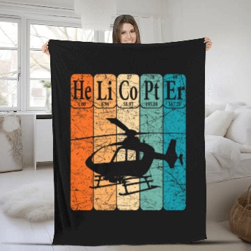 Discover Helicopter Periodic Table Elements Aviation Helicopter Pilot 1 Baseball Tees Fleece Blankets