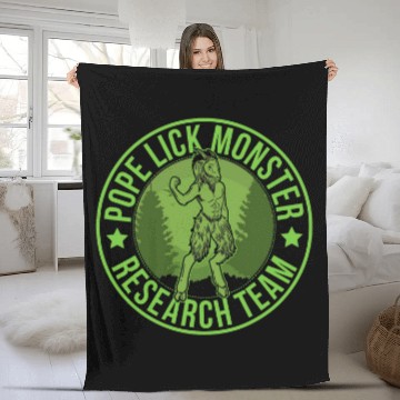 Discover Pope lick Monster Hide Seek Research Team Champion Cryptid Zip Fleece Blankets