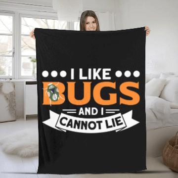 Discover ILike Bugs And I Cannot Lie Bug Fly Hunter Student Teacher Fleece Blankets