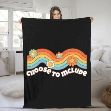 Discover ABA Therapist Choose to Include Sped Teacher Neurodiversity Fleece Blankets
