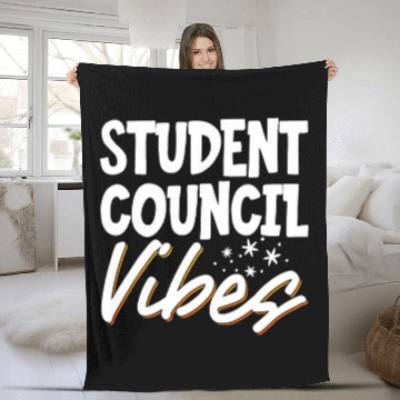 Discover Student Council Vibes 7 Baseball Tees Fleece Blankets