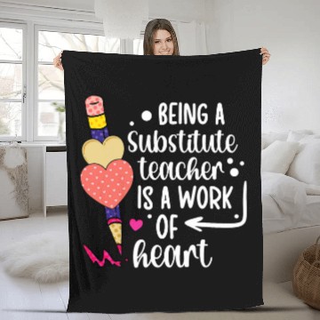Discover Being A Substitute Teacher Substitute Teaching Fleece Blankets