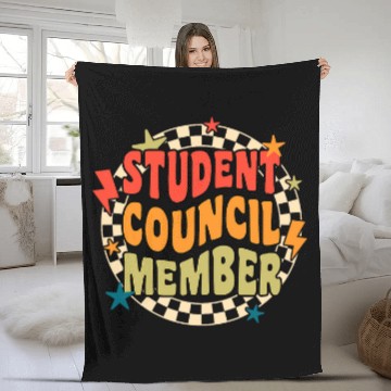 Discover Student Council Member World Student Day 2 Baseball Tees Fleece Blankets