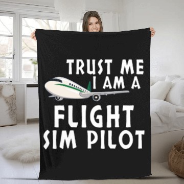 Discover Pilot Aviation Airplane Airline Future Pilots Airplane Kid Fleece Blankets