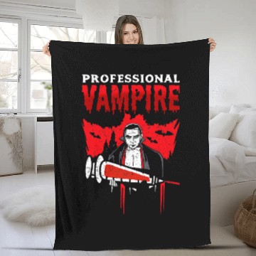 Discover Professional Vampire Phlebotomist Technician nurses Fleece Blankets