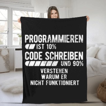 Discover Programming is 10 code writing computer scientist computer science Fleece Blankets