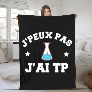 Discover JPeux Pas Jai TP University Practical Work Student Fleece Blankets
