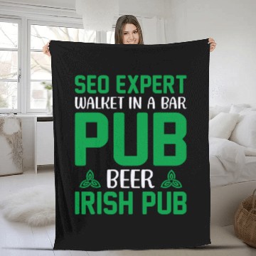Discover Seo Expert Walket In A Bar Pub Beer Computer Science Coder Baseball Tees Fleece Blankets