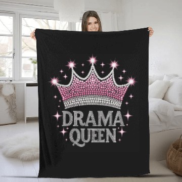Discover Drama Queen Acting actress film student Fleece Blankets