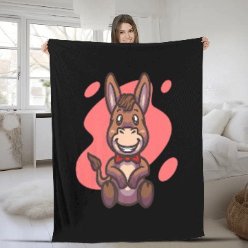 Discover Donkey Donkey 22 Fleece Blankets