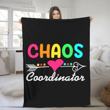 Discover Chaos Coordinator Teacher Appreciation Mom Mothers Day Pun Baseball Tees Fleece Blankets
