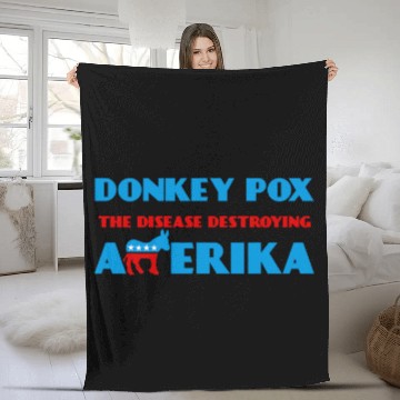 Discover Donkey Pox The Disease Destroying America DonkeyPox 22 Fleece Blankets