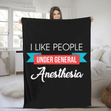 Discover Anesthesiologist Funny Surgeon Gift Pharmacy Doctor medicals Fleece Blankets