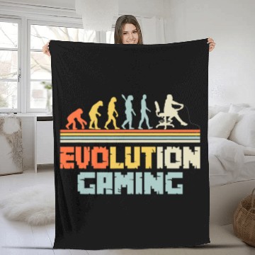 Discover Gamer Evolution Gaming Programmer Gamer Fleece Blankets