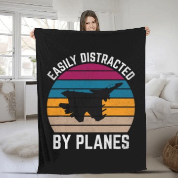Discover Plane Airplane Aircraft Aviation Enthusiast Lover Pilot Fleece Blankets