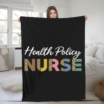 Discover Health Policy nurses Leopard Pattern Apparel Health Advocate Fleece Blankets