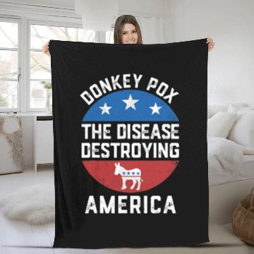 Discover donkey pox  disease destroying america  donkeypox Baseball Tees Fleece Blankets