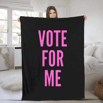 Discover Vote For Me Election Day Student Council Apparel 2 Zip Fleece Blankets