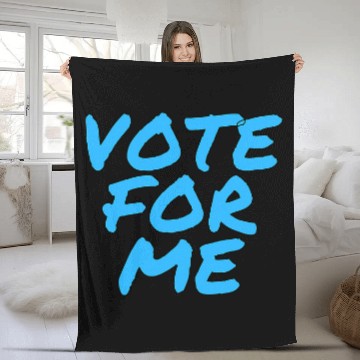 Discover Vote For Me Election Day Student Council Apparel 3 Fleece Blankets