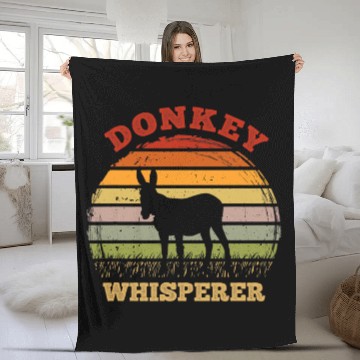 Discover Donkey whisperer mule retro Baseball Tees Fleece Blankets