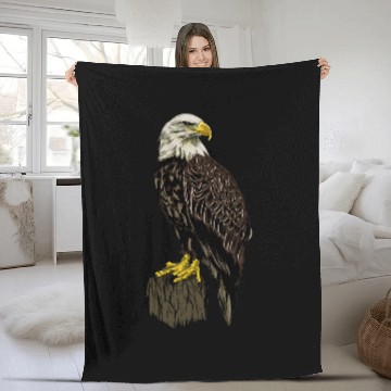 Discover Eagle Bald Eagle Fleece Blankets